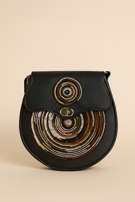 Round Beaded Handcrafted bag