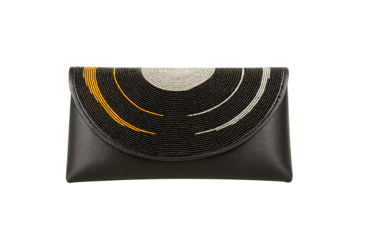 Handcrafted-beaded Clutch