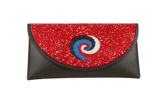 Handcrafted-beaded Clutch