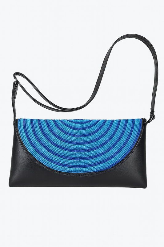 Handcrafted-beaded Clutch