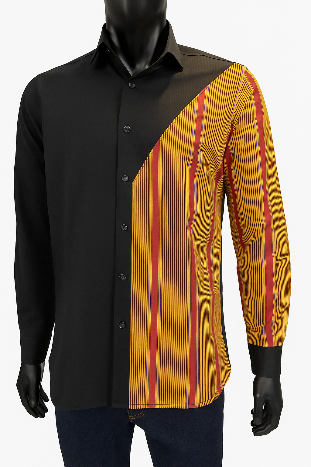 Men’s Long-Sleeve Black Shirt