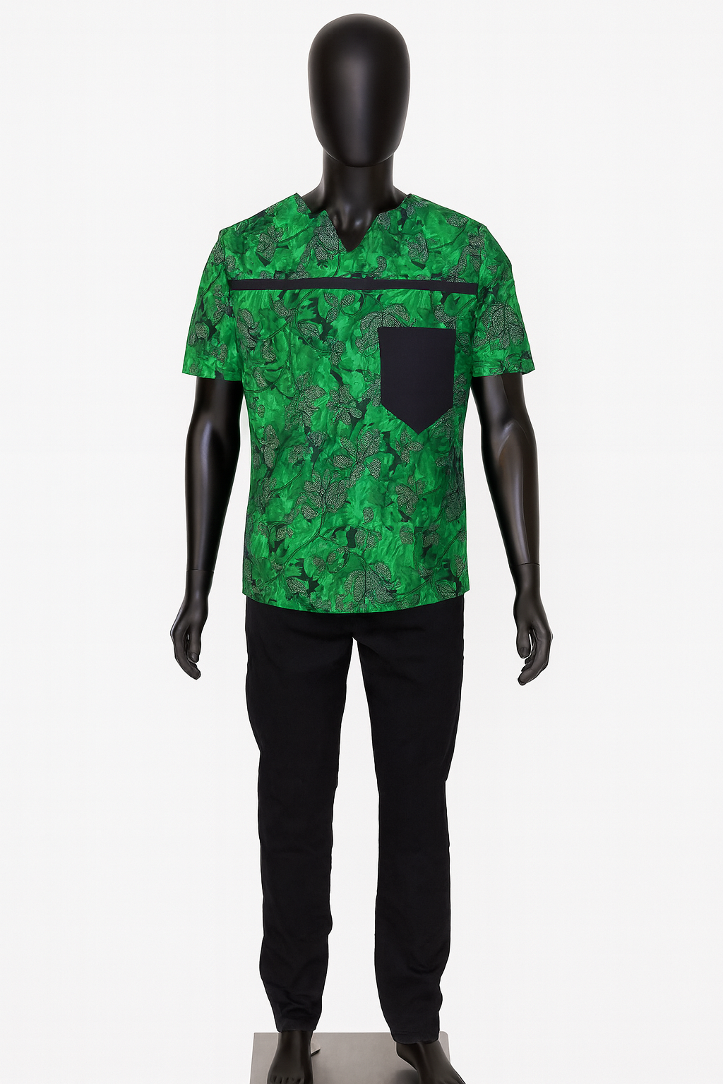 SHORT SLEEVED ANKARA SHIRT