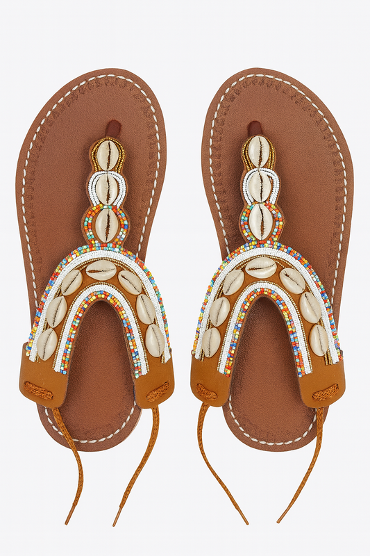 Handcrafted- beaded sandals